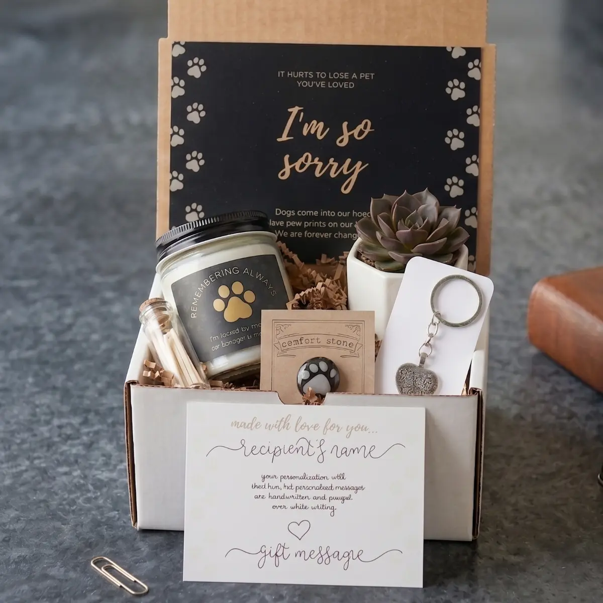Dog Memorial Gift Box