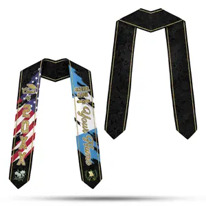 Personalized Name Guatemalan American Flag Graduation Sash 2026, Guatemala Graduation Stole
