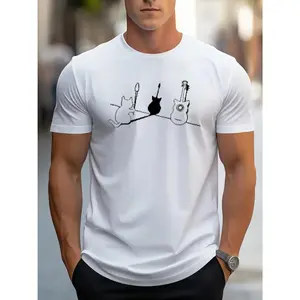Men Casual Short Sleeve Tee 1 Pcs 100% Heavy Cotton - Comfortable Crew Neck, Soft Adorable Tees Tops