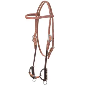 Classic Equine Copper Lifesaver O-Ring Draw Bit - 3-Piece Copper Wrapped Mouthpiece - HBDDB323