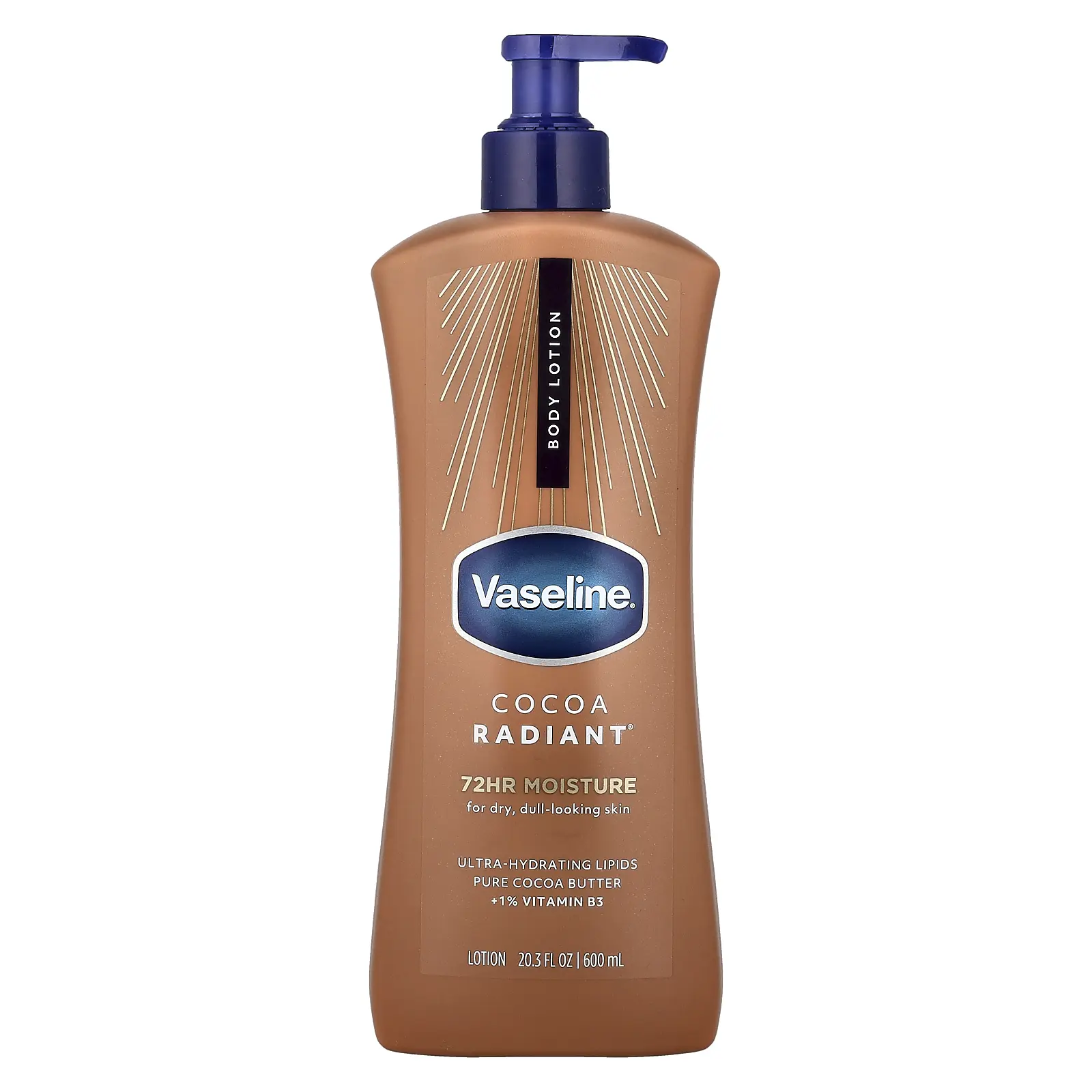 Vaseline Cocoa Radiant®, Body Lotion, For Dry, Dull-Looking Skin, 20.3 fl oz (600 ml) Vaseline Cocoa Radiant®, Body Lotion, For Dry, Dull-Looking Skin, 20.3 fl oz (600 ml)