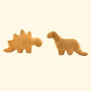 Stegonuggie and Brontonuggie Soft Cotton pillow lover nugget plushy