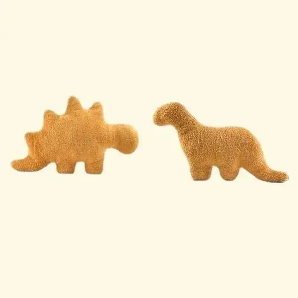Stegonuggie and Brontonuggie Soft Cotton pillow lover nugget plushy