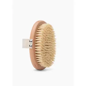 LA SALT CO Plant-Based Body Brush Eco-Friendly Sisal Bristles for Dry Exfoliation & Smooth Skin Perfect for Bath & Shower Prep Natural Sisal Bristles for Dry Brushing Personal Tool