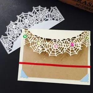 Halloween Metal Die Cuts, Happy Ghost Spider Cutting Dies Cut Stencils Card Paper Craft DIY Template Metal Cutting Dies Album Embossing Dies for Card Making Scrapbooking
