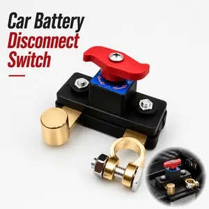 Heavy Duty Pure Copper Battery Cut-off Switch, for Car Truck Yacht RV Power Circuit, Vehicle Electrical Control Breaker, High Conductivity Smooth Current Smart Power Isolation Accessory