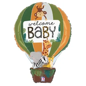Welcome Baby Jungle Hot Air Balloon