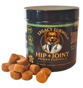 Hip & Joint Supplement Power Formula for Dogs | 90 Soft Chews | Fast Shipping! Legacy Furmula