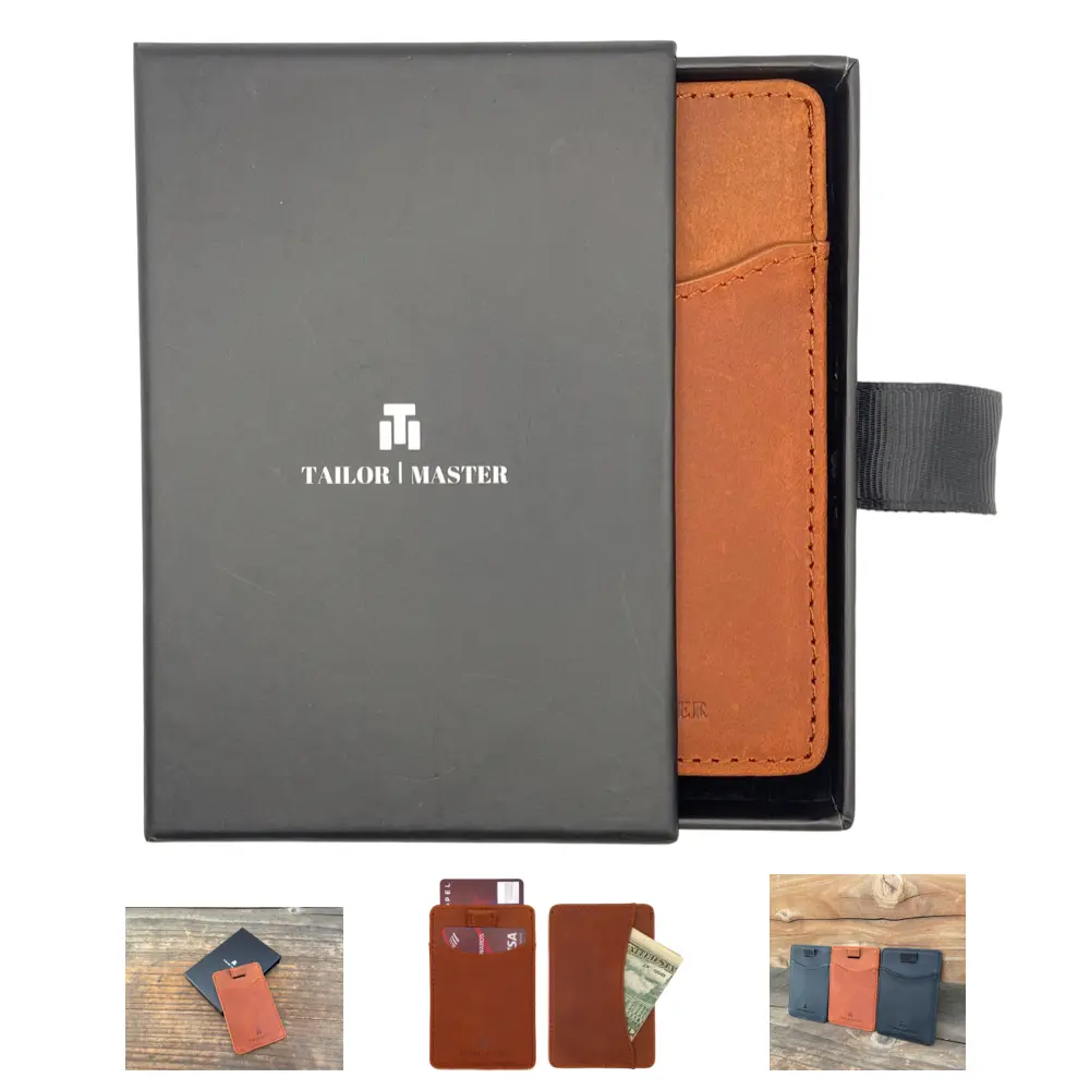 Tailor Master RFID Card Holder Wallet For Tesla Model 3 X Y Key Slim Card Case Thin Minimalist Credit Card Sleeve Tailor Master slim wallet