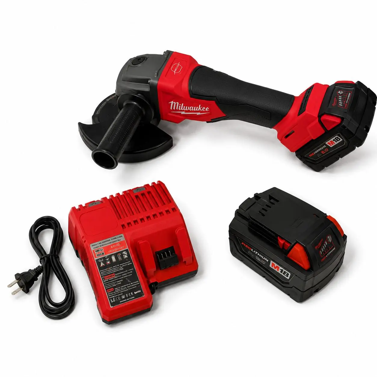 Milwaukee M18 Cordless Brushless Angle Grinder, Handheld Power Grinder, Ideal For Metal Grinding, Rust Removal, Cutting And Surface Polishing For Professional Mechanics pick tool compact full accessory renovation project kit drill deal fall