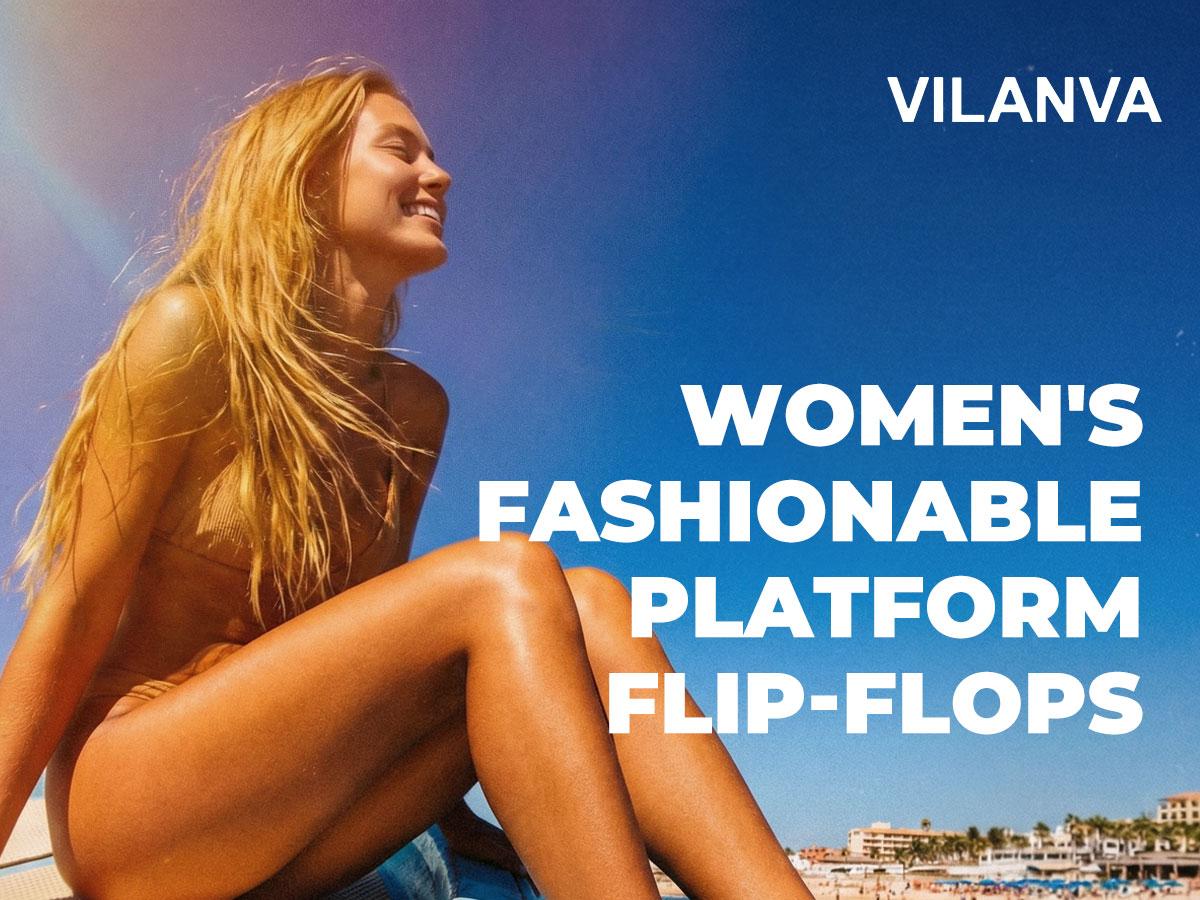 Women's Platform Flip Flops with Arch Support for Plantar Fasciitis Relief Cushioned Walking Sandals Lightweight Non-Slip Shoes for 2026 Summer Outfits