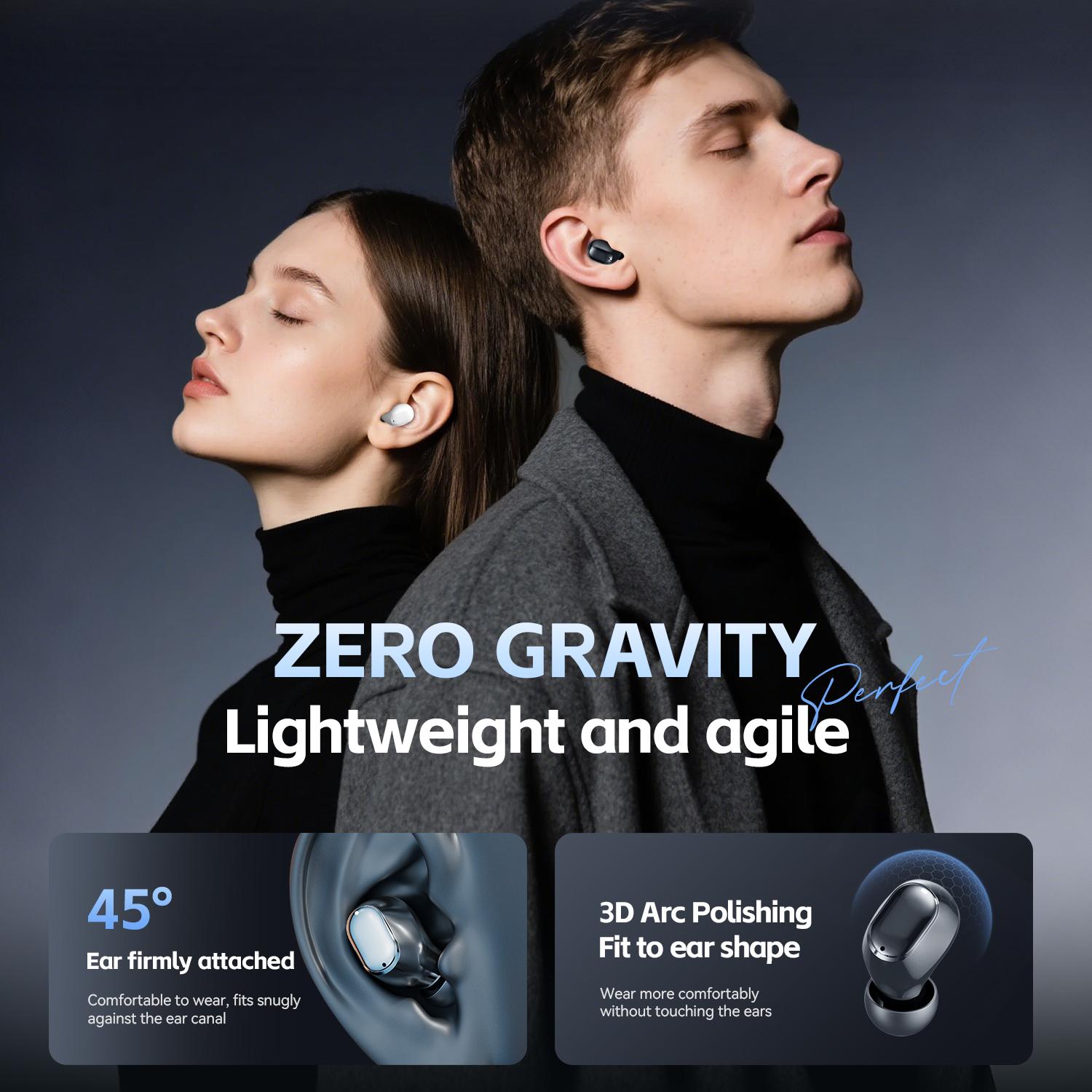 CHENRUIDA M151 Wireless Bluetooth Earbuds: Compact, discreet earbuds featuring Bluetooth 6.0 technology, water-resistant wireless sleep earbuds with a mini short-stem design and built-in microphone. Ideal for work, exercise, sleep, study, and voice calls.