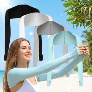 Cooling Sun Sleeves for Women – UV Protection Shrug with Finger Holes