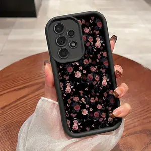 A Fashion Floral Butterfly Heart Pattern Phone Case, TPU Shockproof Full Protection Case, Suitable for Samsung S21/22/23/24/25/NOTE20 PLUS ULTRA FE A13/14/15/16/17/33/34/35/36/52/53/54, Ideal Gift for Friends and Family, T432