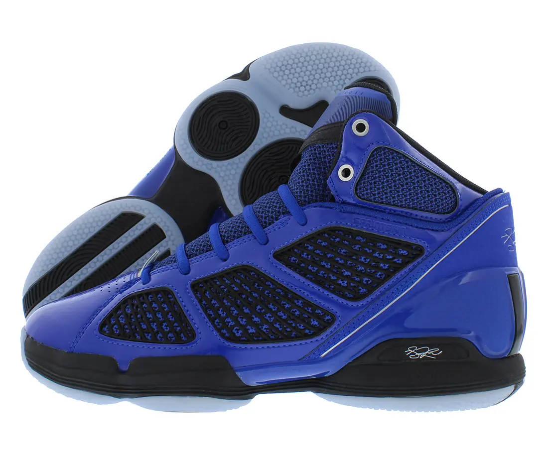 Adidas Adizero Rose 1.5 Restomod Mens Shoes, Color:Blue/Black, Athletic Sports Shoes