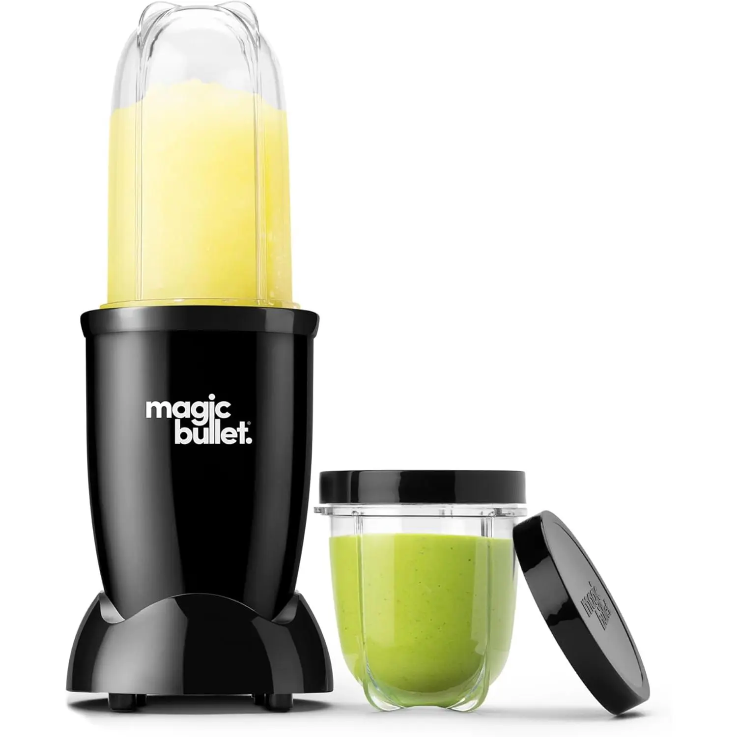 Blender Set, 7-Piece Set, 250W Blender and Food Processor, 2 Blending Cups, Cross Blade, Compact Design, Smoothies, Sauces, Silver, MBR-0701AK