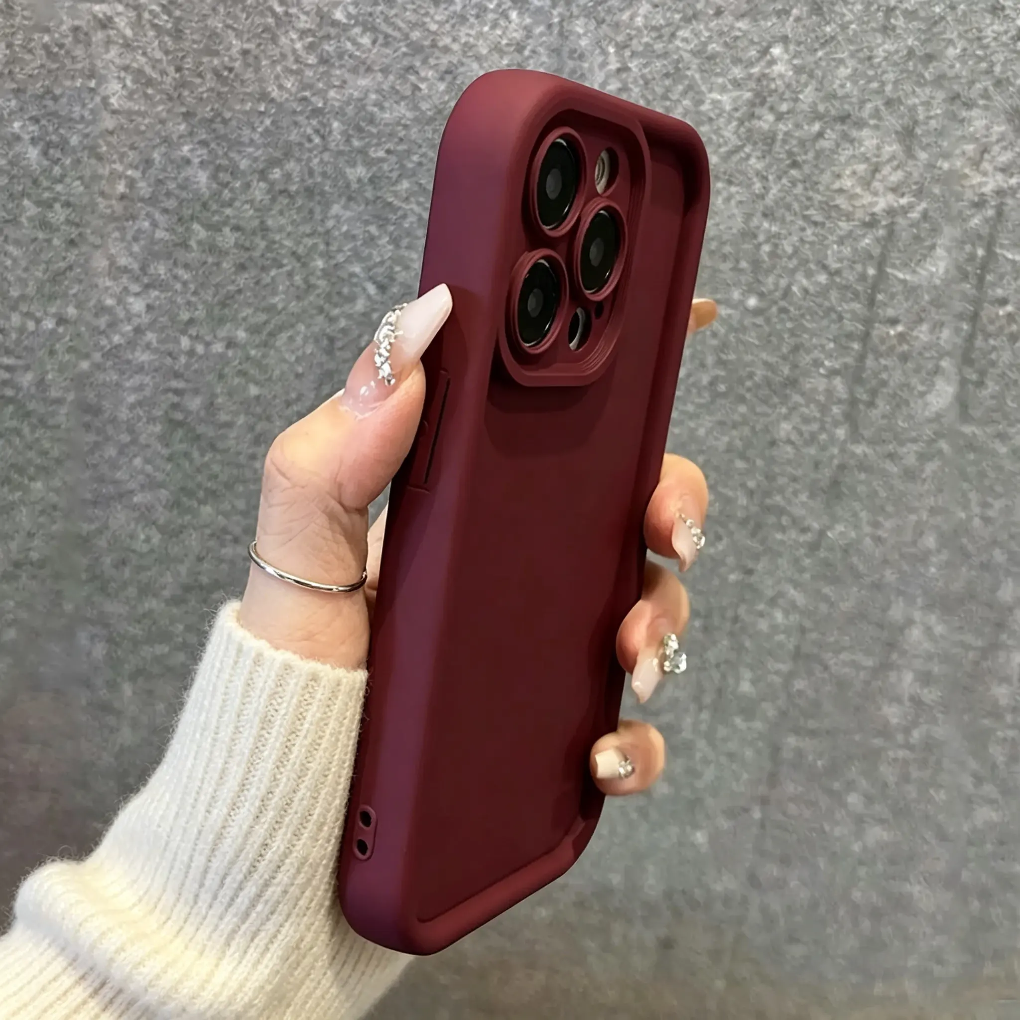 1PC Solid Color Matte Soft Phone Case - Anti-Fall Mobile Phone Case Transparent White Black for Men Women for iPhone17 Promax Phone case/16 15 14 13 12 11 XS XR X 7 8 Mini Plus Pro Max SE / Samsung & iPhone Phone Case
