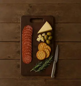 Wide Black Walnut Cutting Board - Handcrafted | One-Piece | Organic | Food Safe | Daily Food Prep | Kitchen Decor