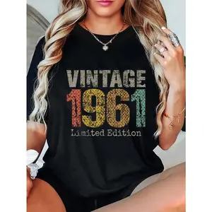 100% Cotton 63 Year Old Gifts Vintage 1961 Limited Edition 63rd Birthday T-Shirt