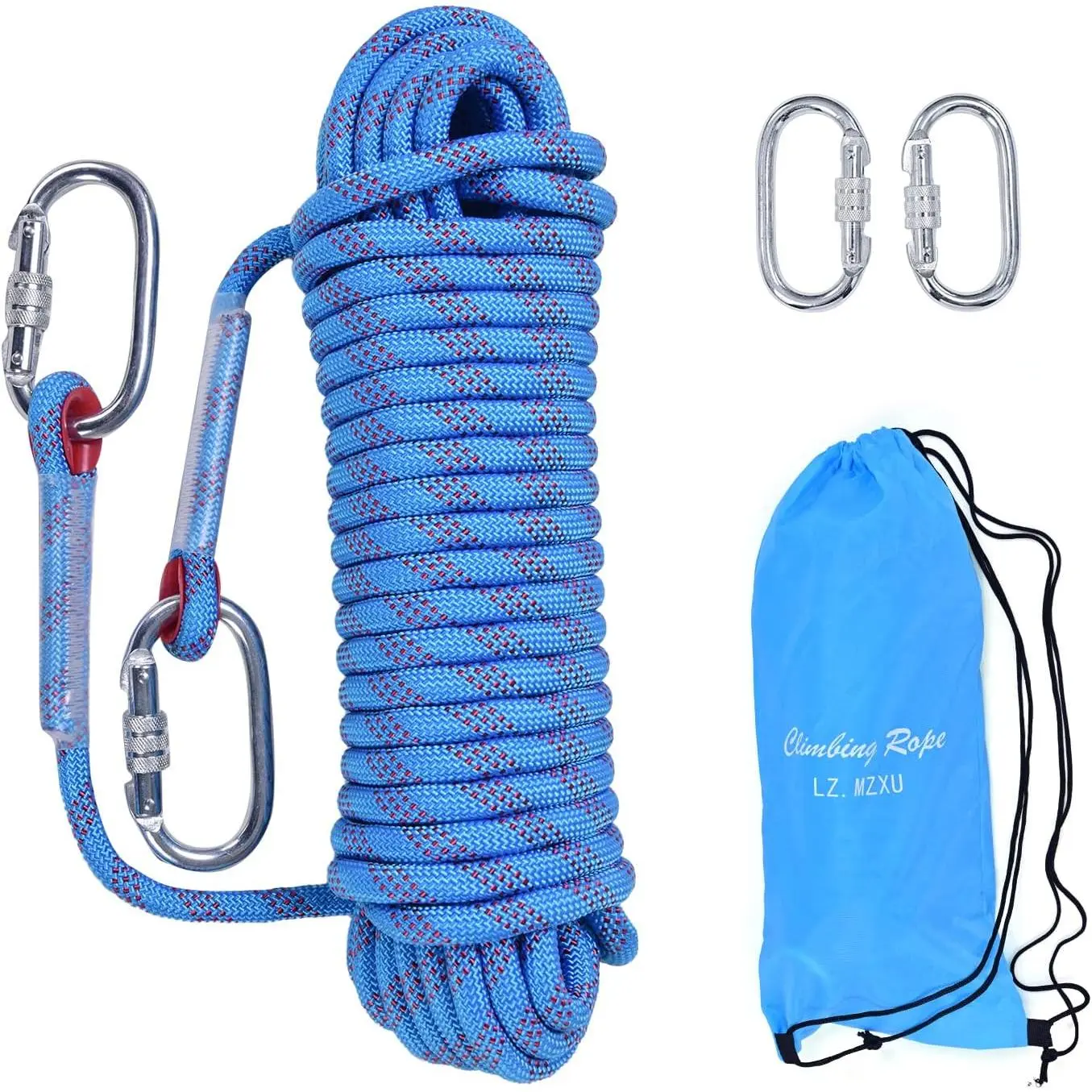 ClimbingRope,12mmStaticClimbingRope,32FT(10M)65FT(20M)100FT(30M)164FT(50M)OutdoorRockClimbingRope,EscapeRope,RappellingRope,FireRescueParachuteRoperock climbing