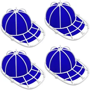 Hat Washer Cage - Protect Shape &   in Washing Machine/Dishwasher, Fits  Baseball CapsWhite (4 Pack)