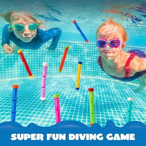 4pcs Summer Pool Dive Toys, Underwater Diving Sticks, Swimming Pool Games, Water Accessories, Kids Pool Toys, Unisex, 3+ Years