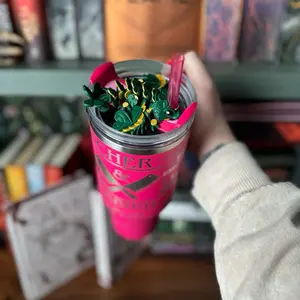 Cinderwing3d Clover Dragon Straw Topper - Articulating Dragon, Fits Snugly on 40oz and 30oz Stanley Quenchers- Printed, Drinkware