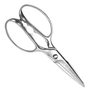 Heavy Duty Kitchen Shears Stainless Steel Durable Blades Ergonomic Handle Ideal for Cutting Vegetables Meat and Herbs