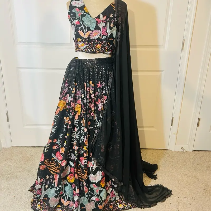Premium quality  Lehnga heavy party wear multicolor thread and sequence work Womenswear Dress