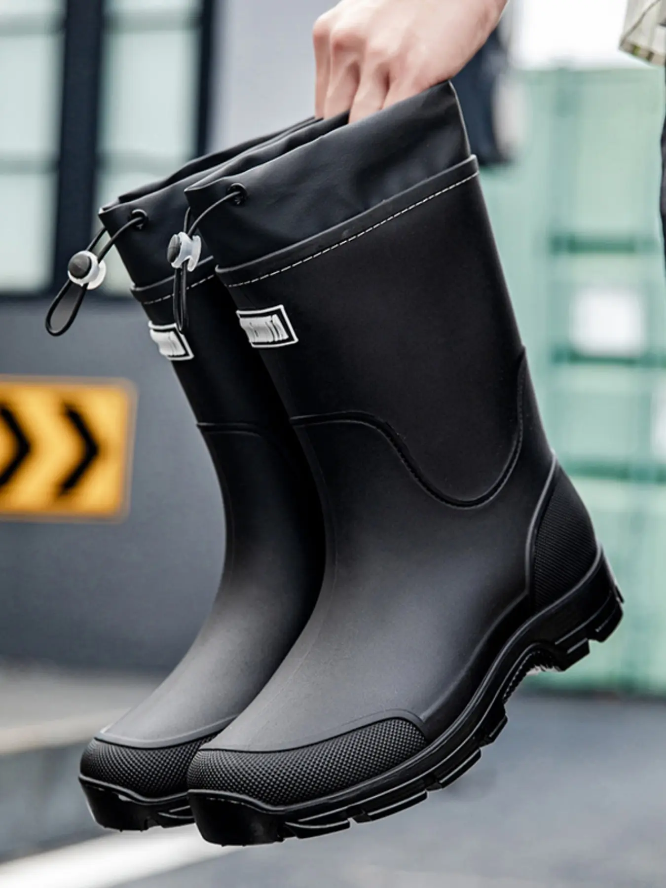 Men & Women Fashion Outdoor High-Quality Anti-Slip Rain Boots, Fishing Boots, Kitchen Shoes, Garden Shoes, Motorcycle Waterproof Shoes, Slip Resistant Boots, Footwear, Sizes 36-44