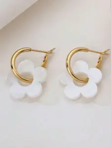 Women Floral Drop Earrings, Cute Five-Leaf Clover Design, Fashionable Light Luxury Jewelry, Perfect Gift for Women & Girls