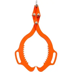 2 Serrated Claw Hook,Log Lifting Tongs, Heavy Duty Grapple Timber Claw,Lumber Skidding,Log Lifting -28in
