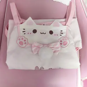 Kimutomo Women T Shirts Cartoon Printed Slim Sweet Off Shoulder Slash Neck Patchwork Long Sleeve Y2k Aesthetic Tops Harajuku