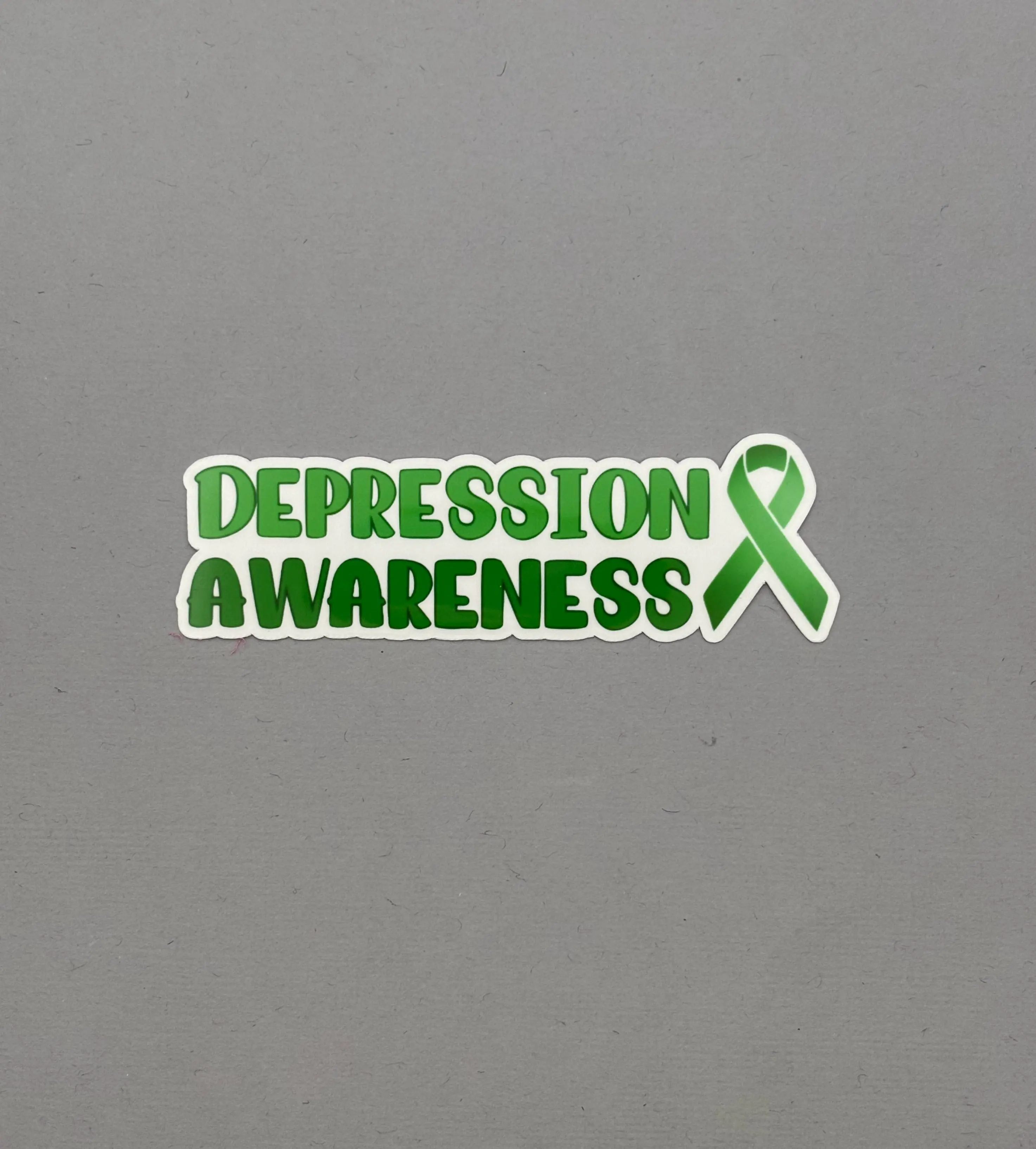 Depression Awareness with Ribbon Sticker