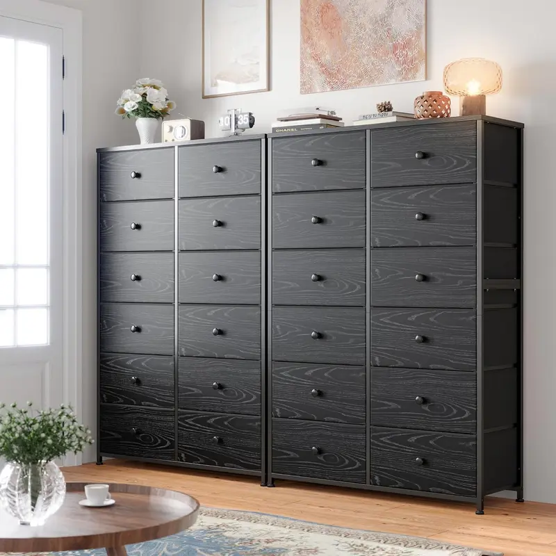 knee length dresses for ladies WLIVE Dresser for Bedroom with 5 Drawers Wide Bedroom Dresser with Drawer Organizers Chest of Drawers Fabric Dresser for Living Room Closet Hallway - main image 1