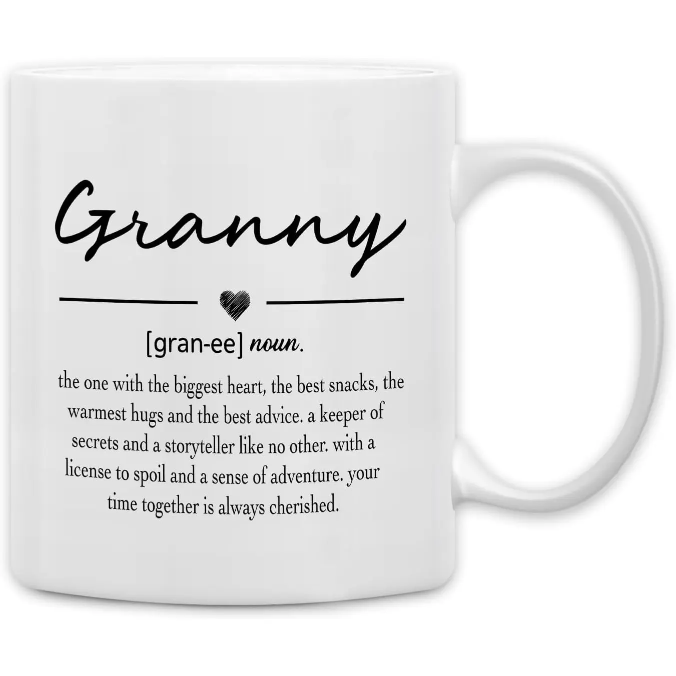 Granny Gifts Coffee Mug, Gifts for Granny Grandma from Grandkids, Grandma Coffee Mug, GrannyMothers Day Mug Tea Cup Gifts forGrandma, GrannyDefinition Coffee Cups Ceramic 11oz