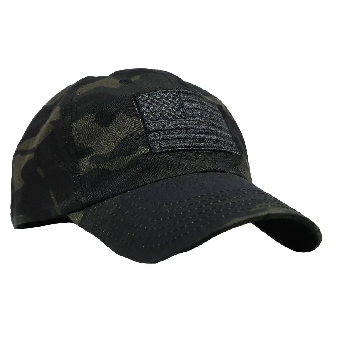 American Flag MultiCam Camouflage Range Hat