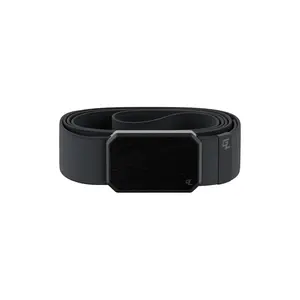 Groove Belt – Stretch Belt for Men, Magnetic Buckle, Comfortable Everyday Wear – Black / Deep Stone