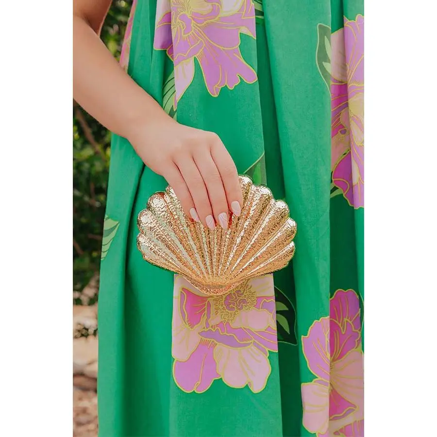 Cameron Hard Shell Metallic Clutch