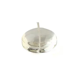 Jeco  1.75 in. Gel Floating Candles, Clear - 12 Piece per Box