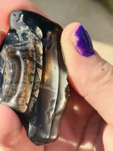 110ct Rare Fire Obsidian-Glass Butte, Oregon Gemstone Lapidary Rough Specimen