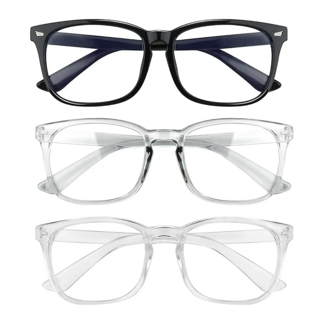 [2025's Gift] Blue Light Gaming Glasses Light Weight Eyeglasses for Men&Women Fashion Glasses for Daily Reading/Gaming/TV/Phones