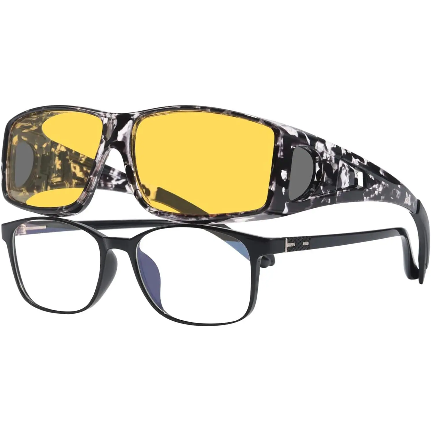 A13 Black Water Ink Frame/ Yellow L