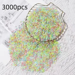 3000 Pieces Glow-In-The-Dark Sand Bag, Garden Wedding Party Festival Aquarium Decor, Outdoor Landscape Pottery Mini Multicolor Reusable Gardening Accessories Versatile Use