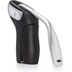 OXO Steel Vertical Lever Corkscrew with Removable Foil Cutter OXO