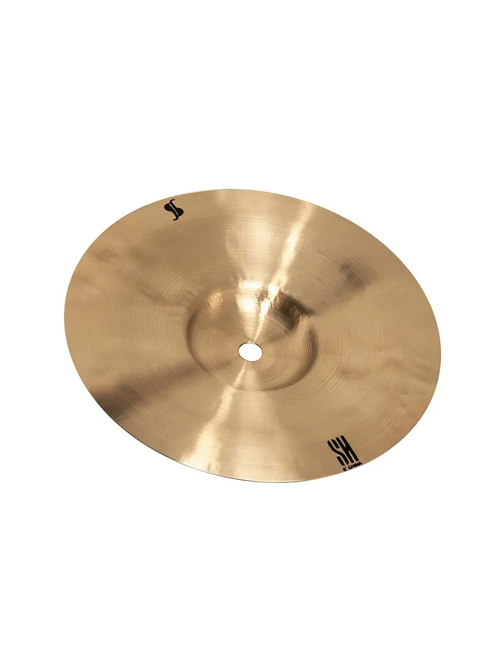 Stagg 212 MAIN 11246 8 in. SH China Drum Cymbal - Affordable Bronze Alloy Percussion Musical Instruments for Beginners, Lacquered Surface, Metallic Finish, Cymbals