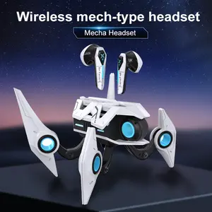 Special-shaped headphones, earphones, in-ear headphones, sci-fi style, mecha, models, ornaments, Gundam Audio Earbud Electronic Headset