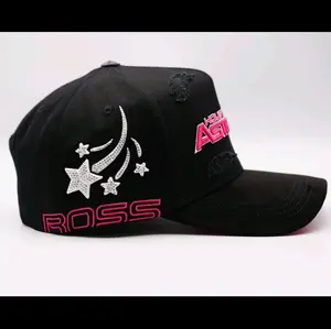 "H" Astros Black And Pink White Stars
