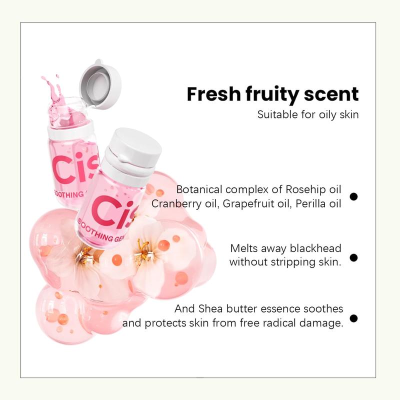 Cistto TSA-Approved Cleansing Oil CapsulesLeak-Proof Single Use | Melts Waterproof Makeup in 15sZero Residue, Perfect for Travel & Gym! Floral Acne