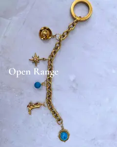 Open Range Purse Charm – Custom Western Bag Charms 18K Gold
